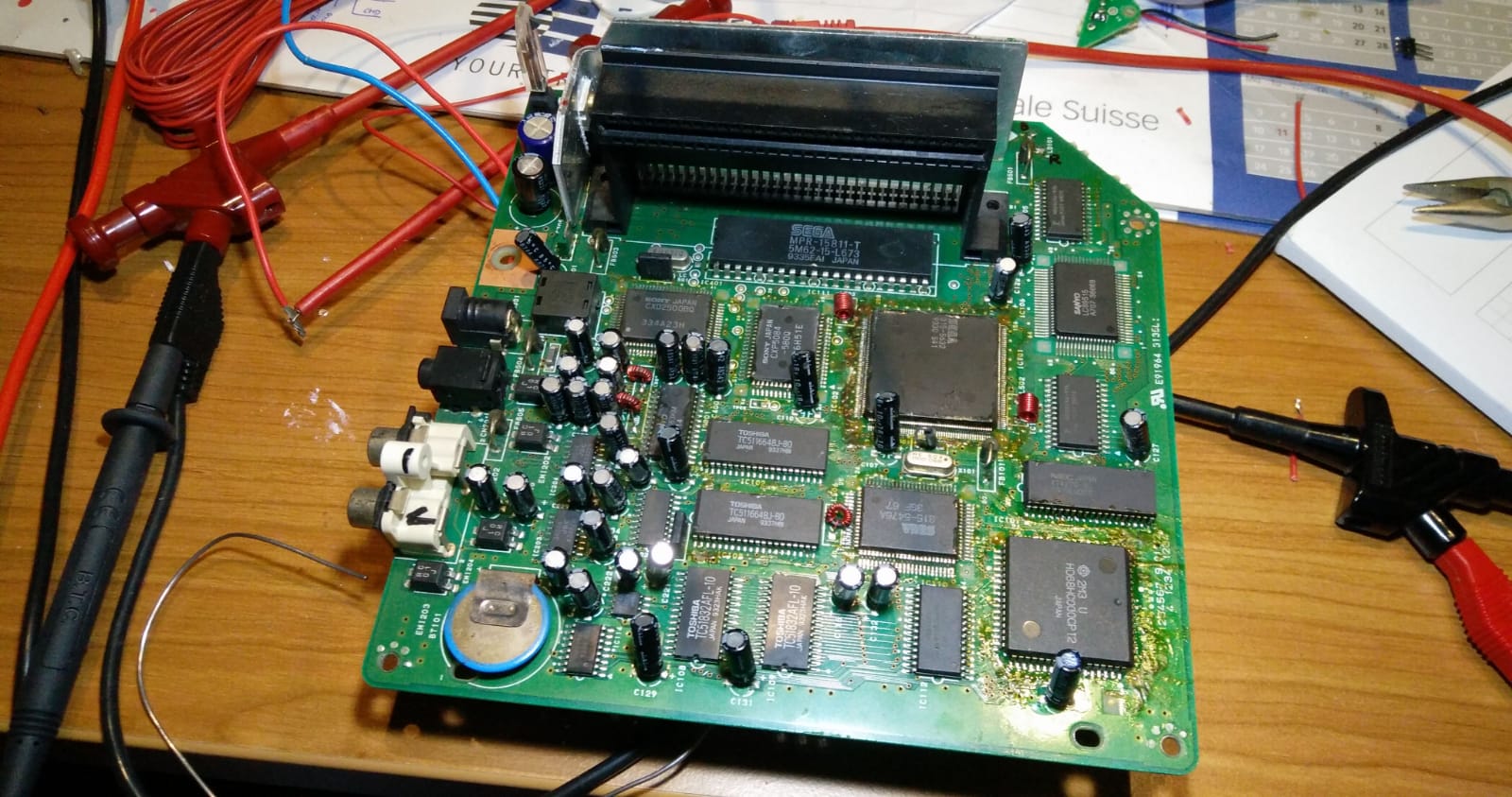 Fixing a broken Sega Mega-CD 2 | Nicolas Electronics